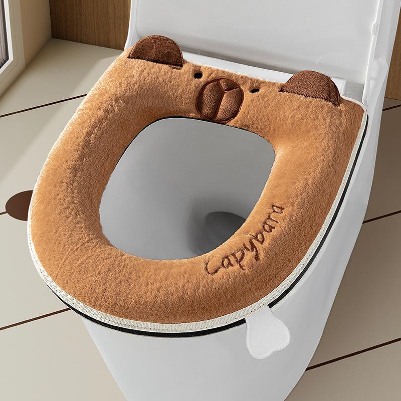 Autumn and winter thickened household premium four-season universal toilet zipper plush toilet trap бронзовий
Autumn and winter thickened household premium four-season universal toilet zipper plush toilet trap бронзовий
