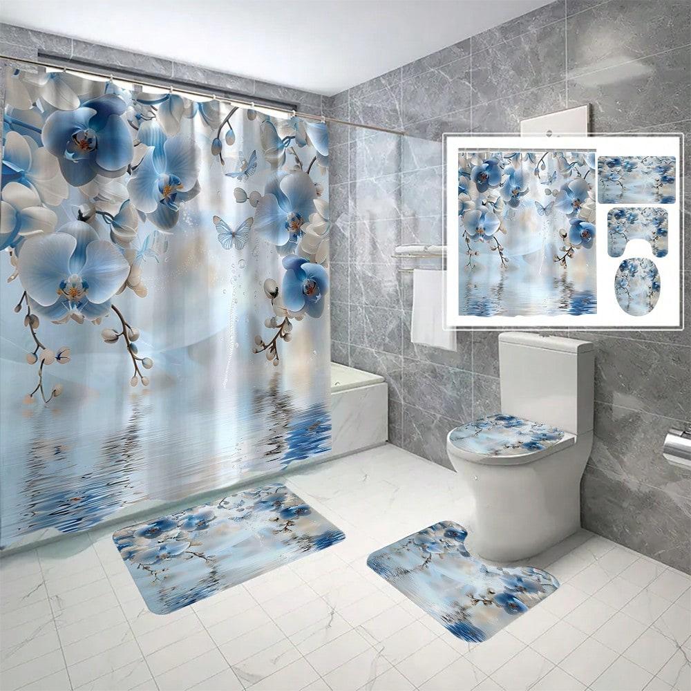Floral And Plant Scenery Series Shower Curtain Set, Toilet Seat Cover, U-Shape Mat, Bath Tub Window Curtain,Bathroom Accessories W60H190(CM)-1 Pcs
Floral And Plant Scenery Series Shower Curtain Set, Toilet Seat Cover, U-Shape Mat, Bath Tub Window Curtain,Bathroom Accessories W60H190(CM)-1 Pcs