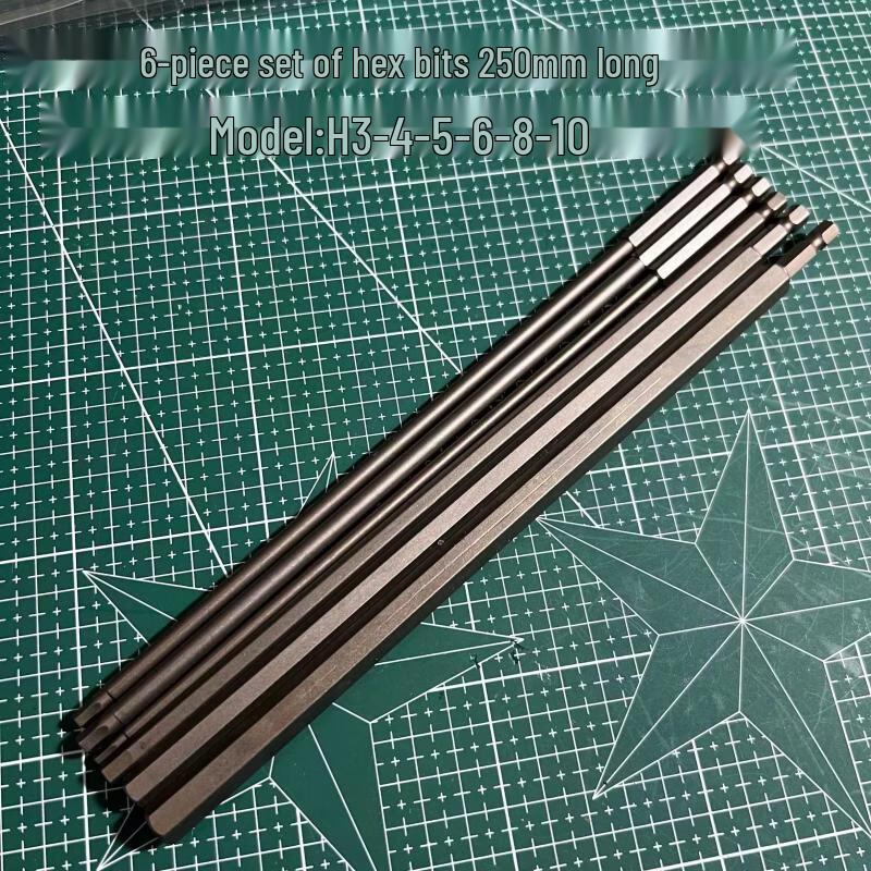 Jundingying 6-Piece 250mm Magnetic Hex Bit Set with Storage
Jundingying 6-Piece 250mm Magnetic Hex Bit Set with Storage