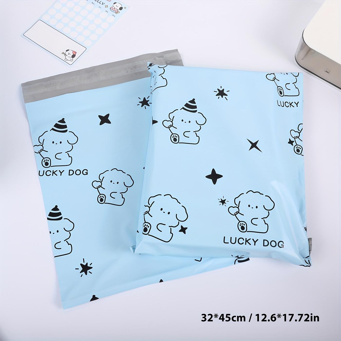 20pcs Per Pack, Sky Blue Cartoon Dog Express Bags Made of New PE Material,Thickened Packaging Bags for Clothing,Adhesive Closure
20pcs Per Pack, Sky Blue Cartoon Dog Express Bags Made of New PE Material,Thickened Packaging Bags for Clothing,Adhesive Closure