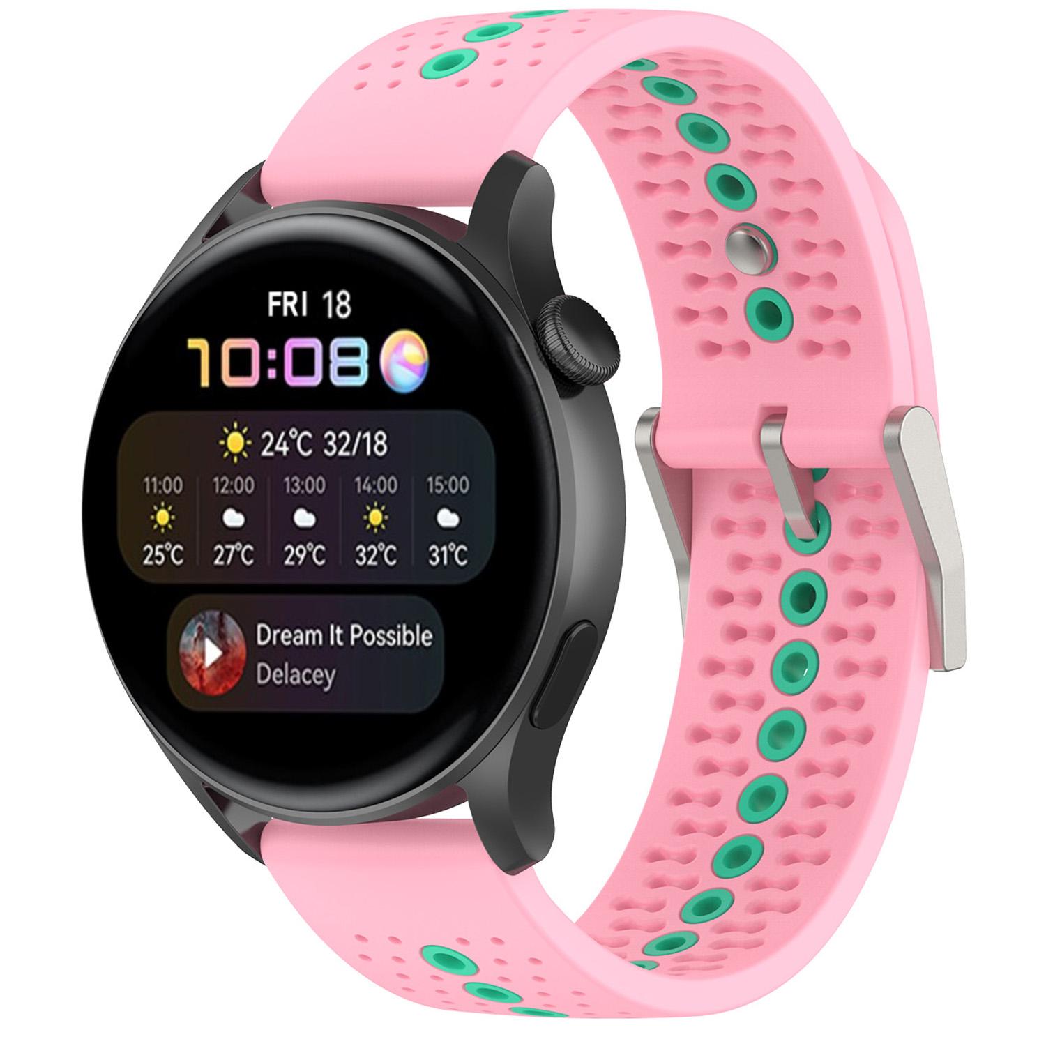 20mm Bi-color Silicone Watch Strap Wristband for Huawei Watch GT3 42mm/Samsung Galaxy Watch 42mm Cyan/White
20mm Bi-color Silicone Watch Strap Wristband for Huawei Watch GT3 42mm/Samsung Galaxy Watch 42mm Cyan/White