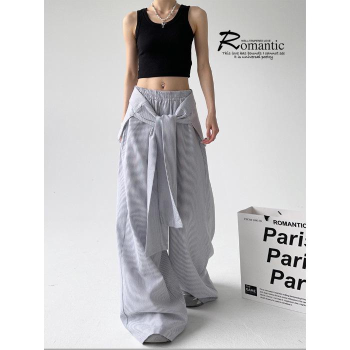 Women s Striped Patchwork Drawstring Casual Loose Wide-Leg Floor-Length Pants for Autumn XXL серый
Women s Striped Patchwork Drawstring Casual Loose Wide-Leg Floor-Length Pants for Autumn XXL серый