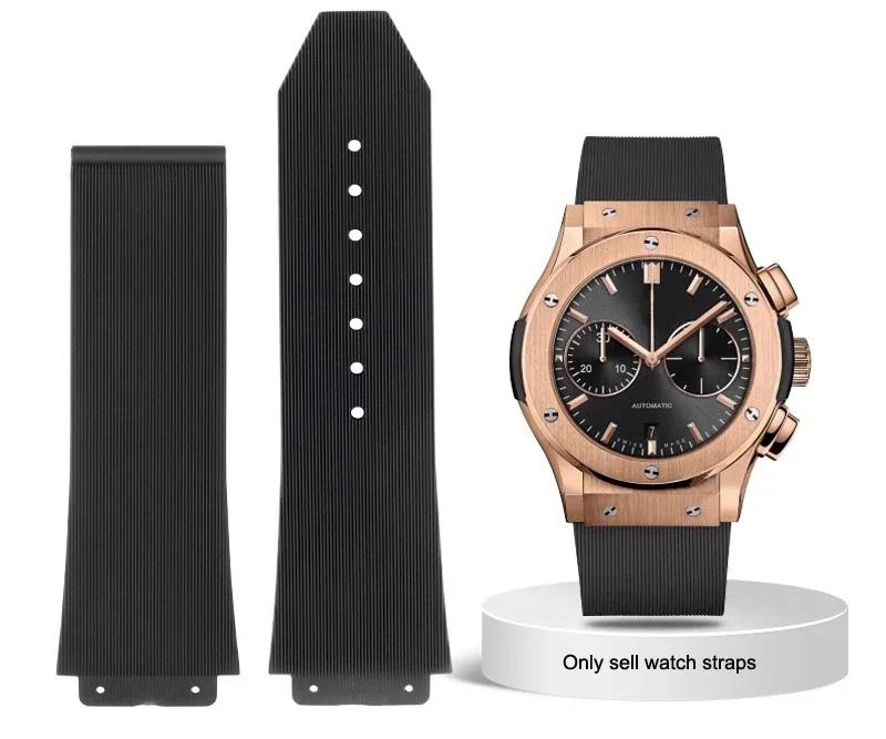 Watch Band For HUBLOT BIG BANG Silicone 25*19mm Waterproof Men Watch Strap Chain Watch Accessories Rubber Bracelet 25-19MM
Watch Band For HUBLOT BIG BANG Silicone 25*19mm Waterproof Men Watch Strap Chain Watch Accessories Rubber Bracelet 25-19MM