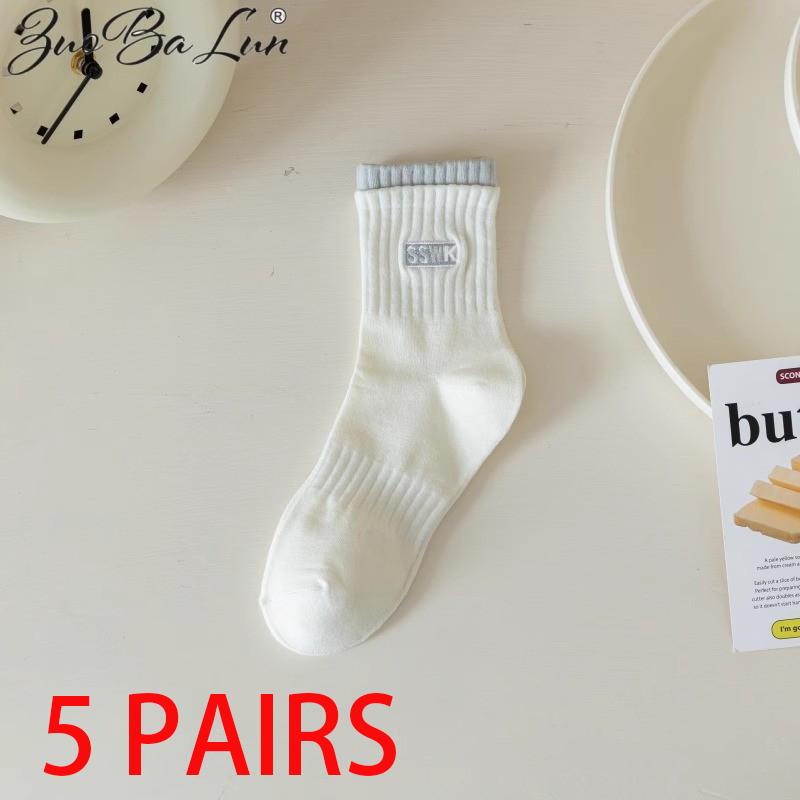 5 пар женских хлопковых носков средней длины, бесшовные, дышащие, однотонные, повседневные one size
5 пар женских хлопковых носков средней длины, бесшовные, дышащие, однотонные, повседневные one size