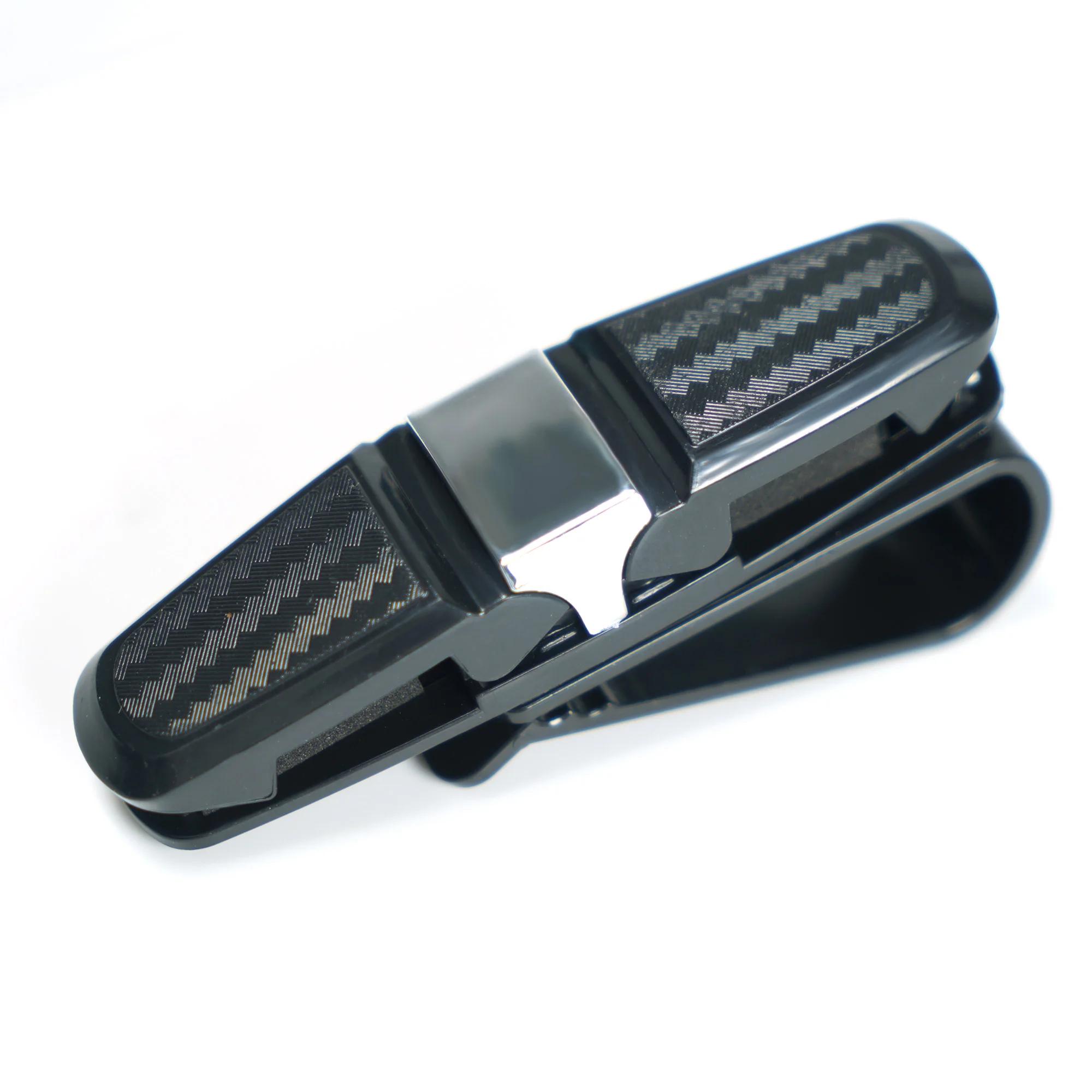 1шт 180-градусный держатель для очков на солнцезащитный козырек автомобиля, крепление для солнцезащитных очков с зажимом для билетной карты серебряный