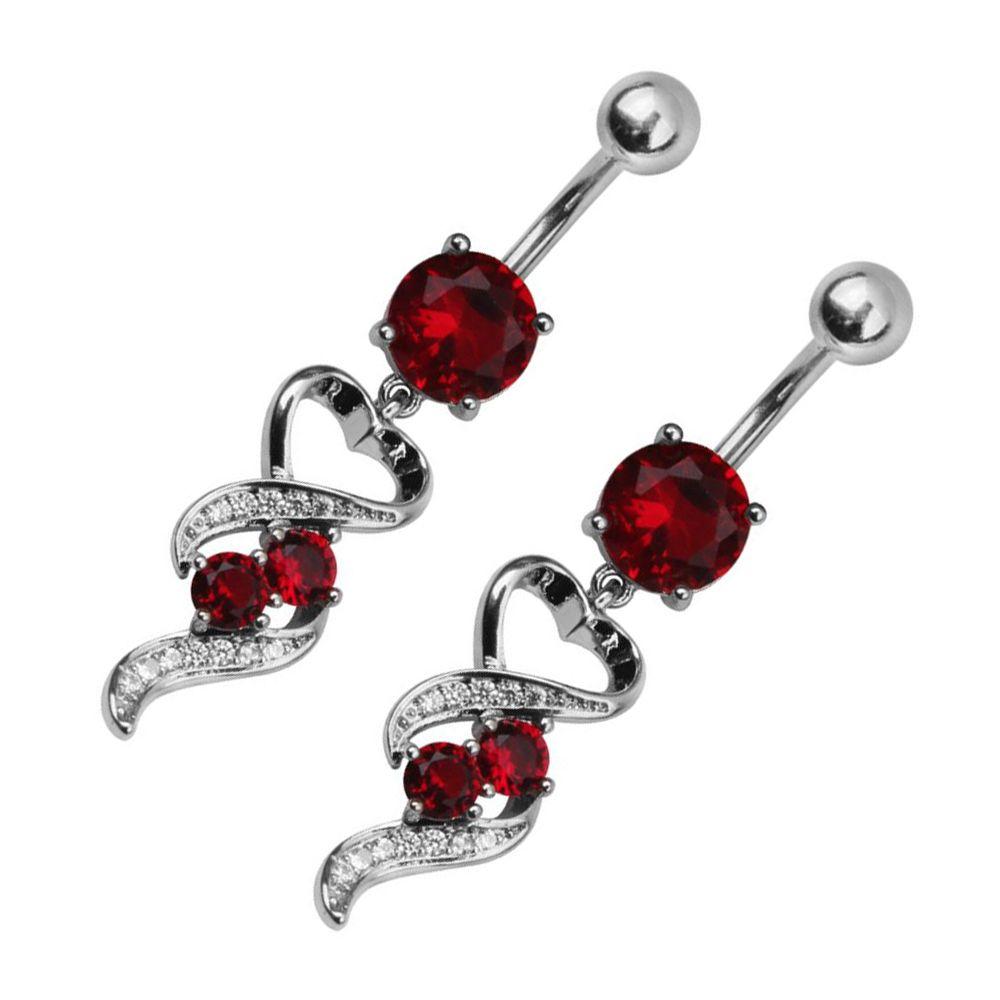 Heart Stainless Steel Jewelry Belly Button Ring Heart Navel Body Piercing Rhinestone Belly Ring
Heart Stainless Steel Jewelry Belly Button Ring Heart Navel Body Piercing Rhinestone Belly Ring