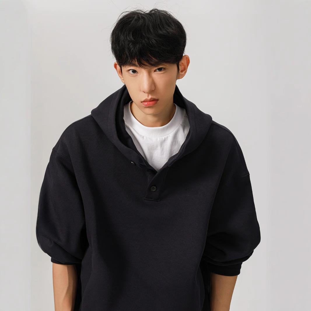 High Collar Button Hooded Sweatshirt Mens Winter Comfortable Fit Niche Design Everyday Coat for Couples XXL
High Collar Button Hooded Sweatshirt Mens Winter Comfortable Fit Niche Design Everyday Coat for Couples XXL
