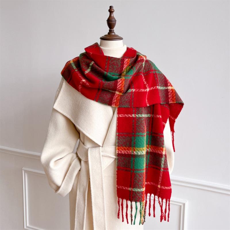 Luxury Winter Plaid Scarf for Women Men British Style Cashmere Scarves With Tassel Female Winter Warm Neck Scarf Shawl Christmas 30x180cm
Luxury Winter Plaid Scarf for Women Men British Style Cashmere Scarves With Tassel Female Winter Warm Neck Scarf Shawl Christmas 30x180cm