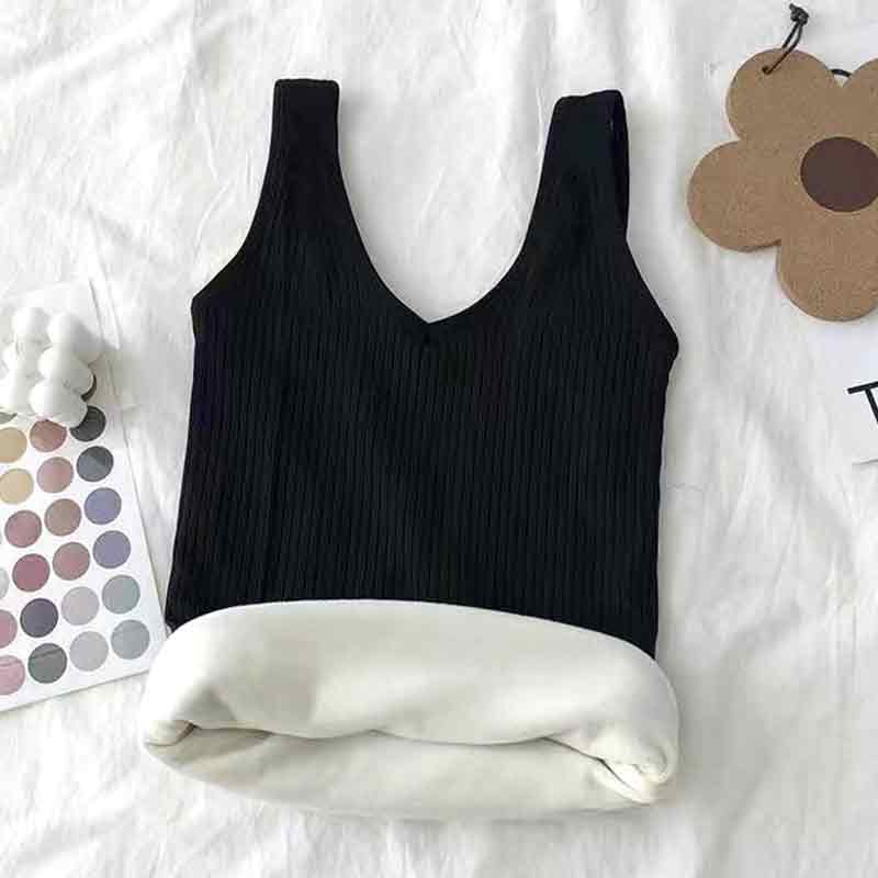 Терможилет, низ, бесшовный бархатный топ без рукавов, тонкие подтяжки
Терможилет, низ, бесшовный бархатный топ без рукавов, тонкие подтяжки