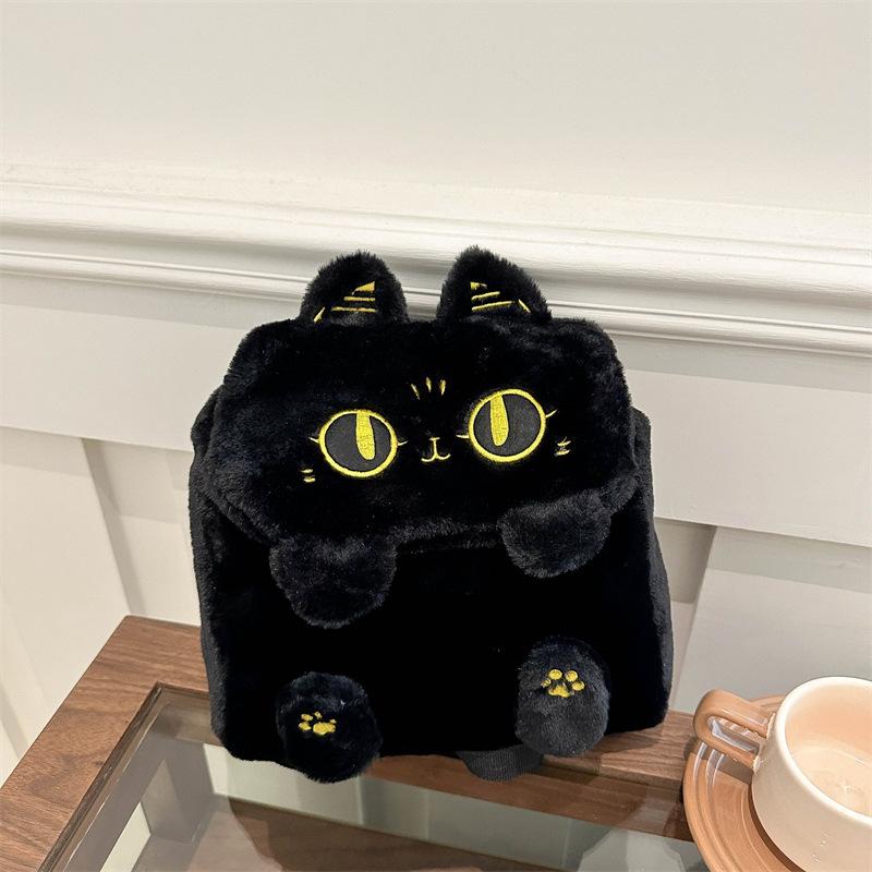 New Cartoon Plush Small Black Cat Penguin Shoulder Bag Cute Versatile Students Large Capacity Animal Plush Backpacks
New Cartoon Plush Small Black Cat Penguin Shoulder Bag Cute Versatile Students Large Capacity Animal Plush Backpacks