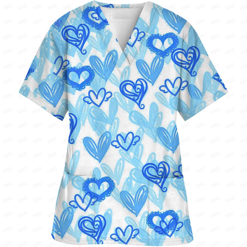 Женская пасхальная униформа медсестры с рисунком из мультфильмов, короткий рукав, V-образный вырез, рабочая эластичная одежда, медицинские халаты, комбинезоны, униформа для сиделок L
Женская пасхальная униформа медсестры с рисунком из мультфильмов, короткий рукав, V-образный вырез, рабочая эластичная одежда, медицинские халаты, комбинезоны, униформа для сиделок L