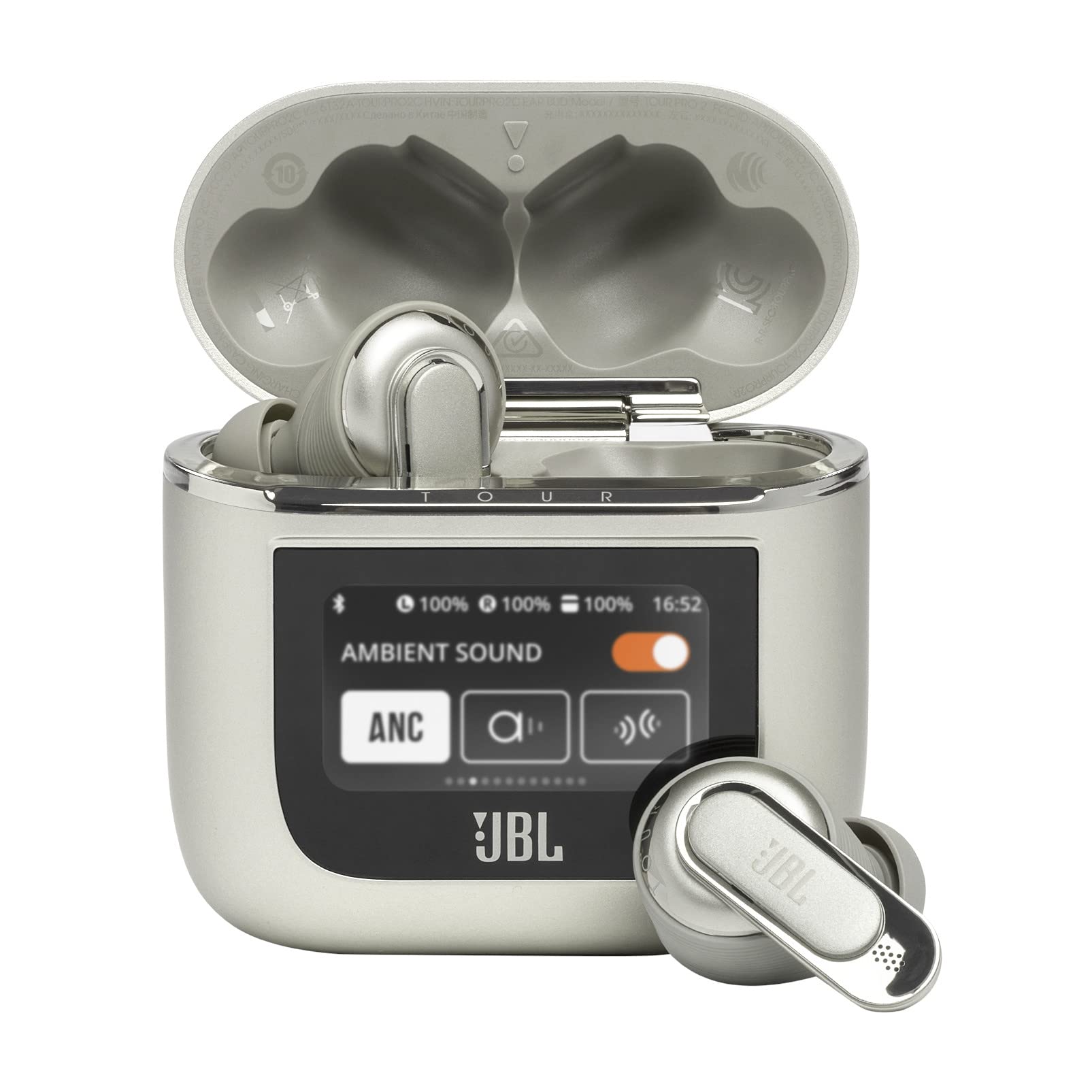 JBL TOUR PRO 2 Earphones Bluetooth Hybrid Noise Canceling/Multi-point/IPX5/Compatible/Equipped with Smart Touch Display/Champagne G
JBL TOUR PRO 2 Earphones Bluetooth Hybrid Noise Canceling/Multi-point/IPX5/Compatible/Equipped with Smart Touch Display/Champagne G