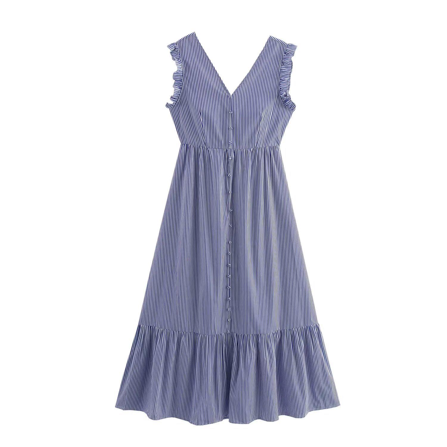 2025 Summer French Striped A-line Sleeveless Dress: Waist-cinching and Slimming Gentle Style Medium
2025 Summer French Striped A-line Sleeveless Dress: Waist-cinching and Slimming Gentle Style Medium