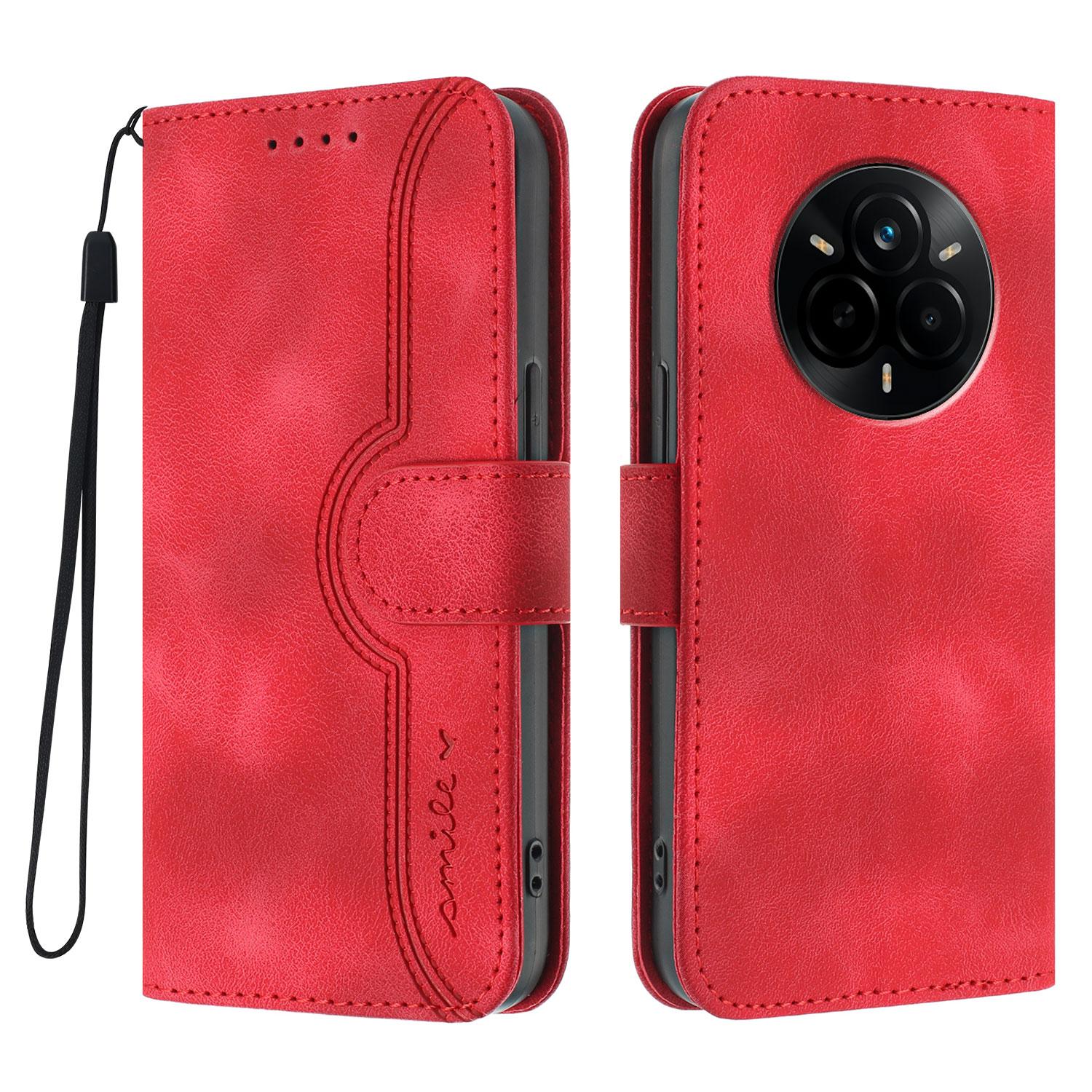 For Realme 14 Pro 5G Leather Case Wallet Stand Smile Imprinted Phone Cover with Strap Red
For Realme 14 Pro 5G Leather Case Wallet Stand Smile Imprinted Phone Cover with Strap Red