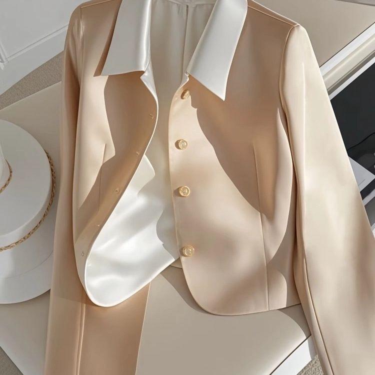 Chic French Blazer Light Mature Design Casual Champagne Color XL
Chic French Blazer Light Mature Design Casual Champagne Color XL