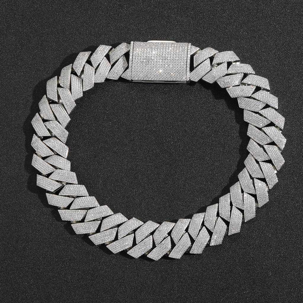 Men’s 25mm Rhombus Cuban Chain Necklace with 6 Rows of Zircon, Hip Hop Style 7-inch Bracelet серебряный
Men’s 25mm Rhombus Cuban Chain Necklace with 6 Rows of Zircon, Hip Hop Style 7-inch Bracelet серебряный