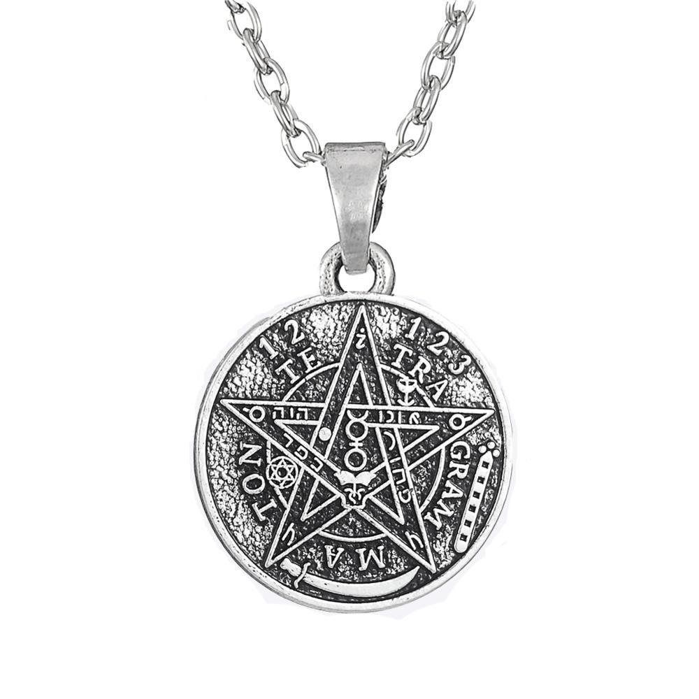 My shape Tetragrammaton Pentacle Pentagram Pendant Charm Necklace for Men Wiccan Talisman Pagen Amulet Vintage Jewelry Wholesale
My shape Tetragrammaton Pentacle Pentagram Pendant Charm Necklace for Men Wiccan Talisman Pagen Amulet Vintage Jewelry Wholesale