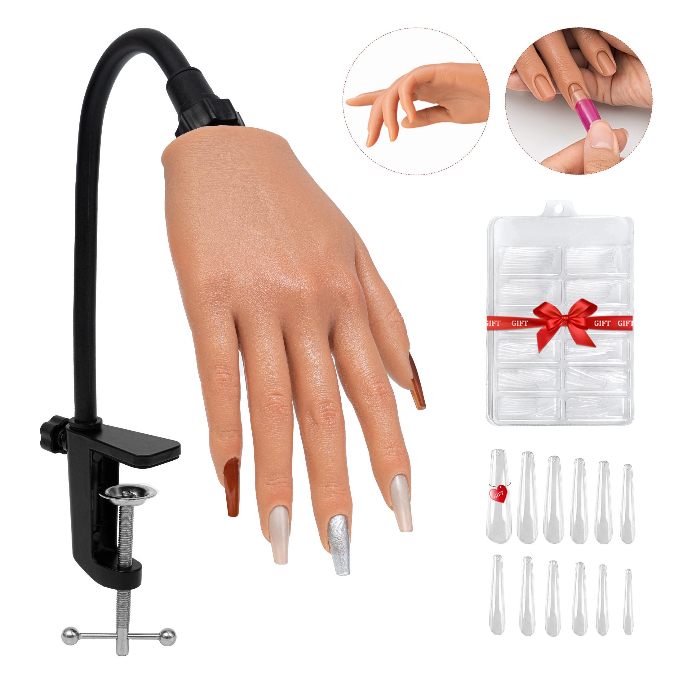 Flexible Mannequin Hand with Nail Tips - Silicone Nail Practice Hand for Acrylic, Gel Art Training Beginner Kit світло-жовтого кольору
Flexible Mannequin Hand with Nail Tips - Silicone Nail Practice Hand for Acrylic, Gel Art Training Beginner Kit світло-жовтого кольору