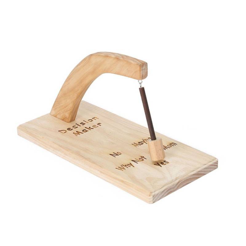 Приниматель решений Магнитный Неопределенный Маятник Деревянные Украшения Декор для Стола Подарок Игрушка Yes