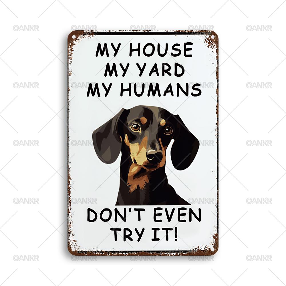 Vintage Dog Poster Metal Tin Sign Chic My House My Yard Humans Dont Even Try It Art Wal Metal Signs for Farm Garden Decor 20x30cm(7.8x11.8inch)
Vintage Dog Poster Metal Tin Sign Chic My House My Yard Humans Dont Even Try It Art Wal Metal Signs for Farm Garden Decor 20x30cm(7.8x11.8inch)