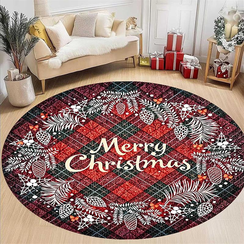 1pc Christmas round carpet: Santa Claus, snowman, reindeer and holiday scenes-perfect holiday decoration. 60cm
1pc Christmas round carpet: Santa Claus, snowman, reindeer and holiday scenes-perfect holiday decoration. 60cm