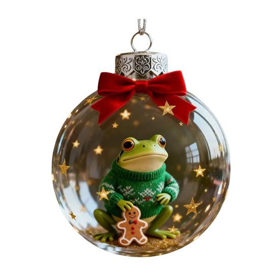 Рождественская лягушка, плоская акриловая подвеска 2D, украшение на елку с дикими животными, праздничное украшение комнаты, значимые подарки для детей G
Рождественская лягушка, плоская акриловая подвеска 2D, украшение на елку с дикими животными, праздничное украшение комнаты, значимые подарки для детей G