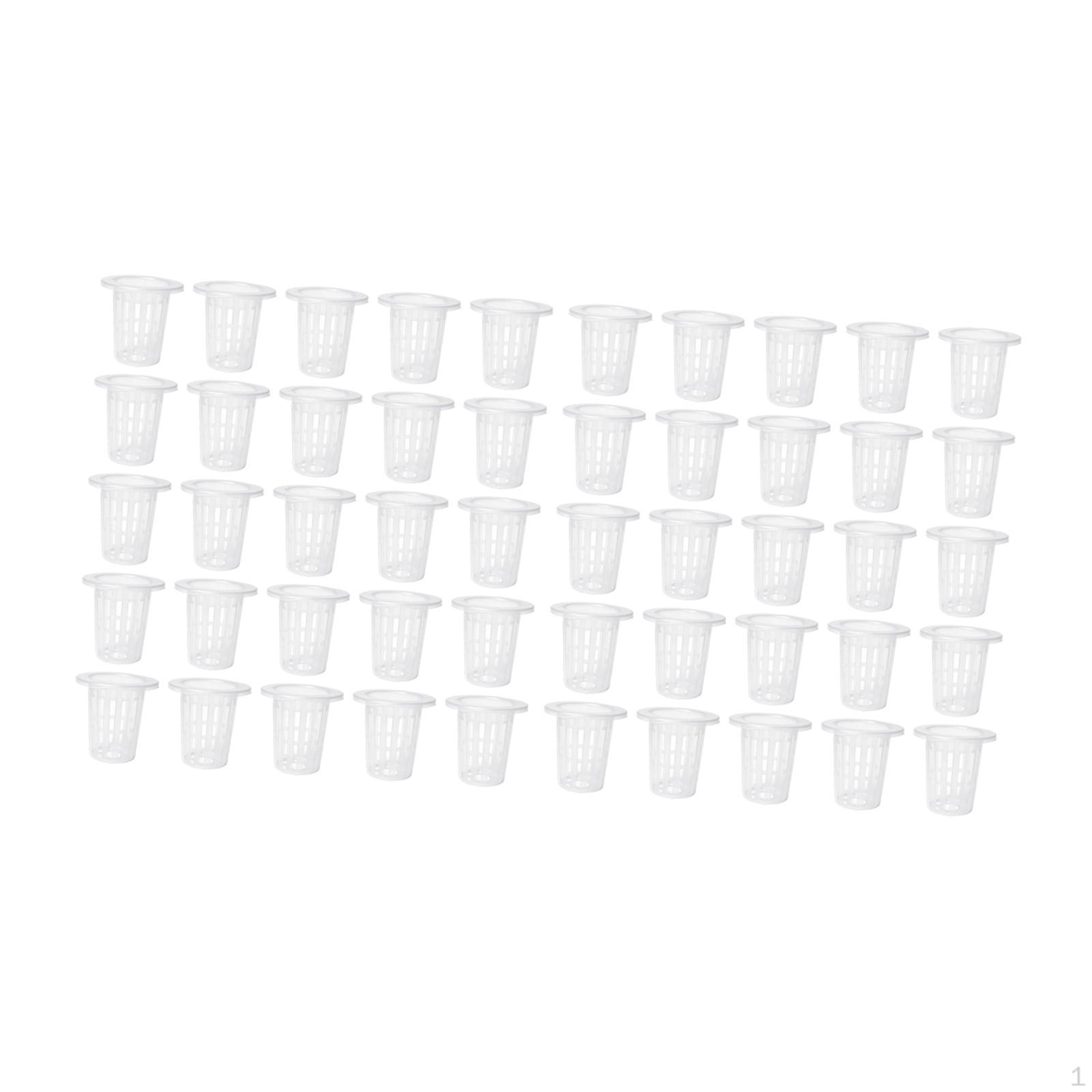 50 Net Pots for Planters, Slotted Planting Baskets, Propagation Garden Greenhouses Translucent
50 Net Pots for Planters, Slotted Planting Baskets, Propagation Garden Greenhouses Translucent