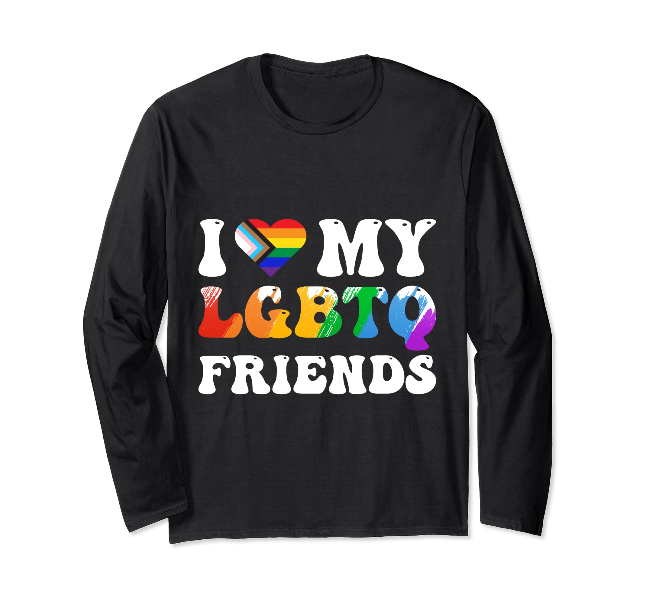 Rainbow Heart I Love My LGBTQ Friends Long-Sleeve T-Shirt чорний
Rainbow Heart I Love My LGBTQ Friends Long-Sleeve T-Shirt чорний