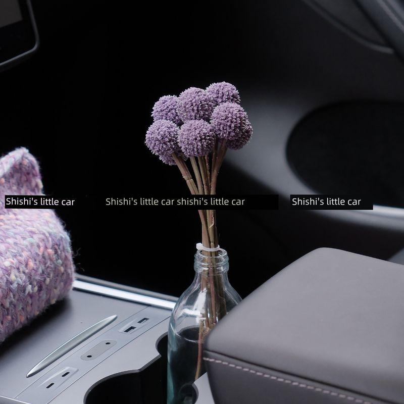 Shishi Lavender Diffuser Stone Car Hanging Ornament, Long-Haired Purple Paper Towel Bag, High-End Car Tissue Box Lavender Golden Cones + Vase
Shishi Lavender Diffuser Stone Car Hanging Ornament, Long-Haired Purple Paper Towel Bag, High-End Car Tissue Box Lavender Golden Cones + Vase
