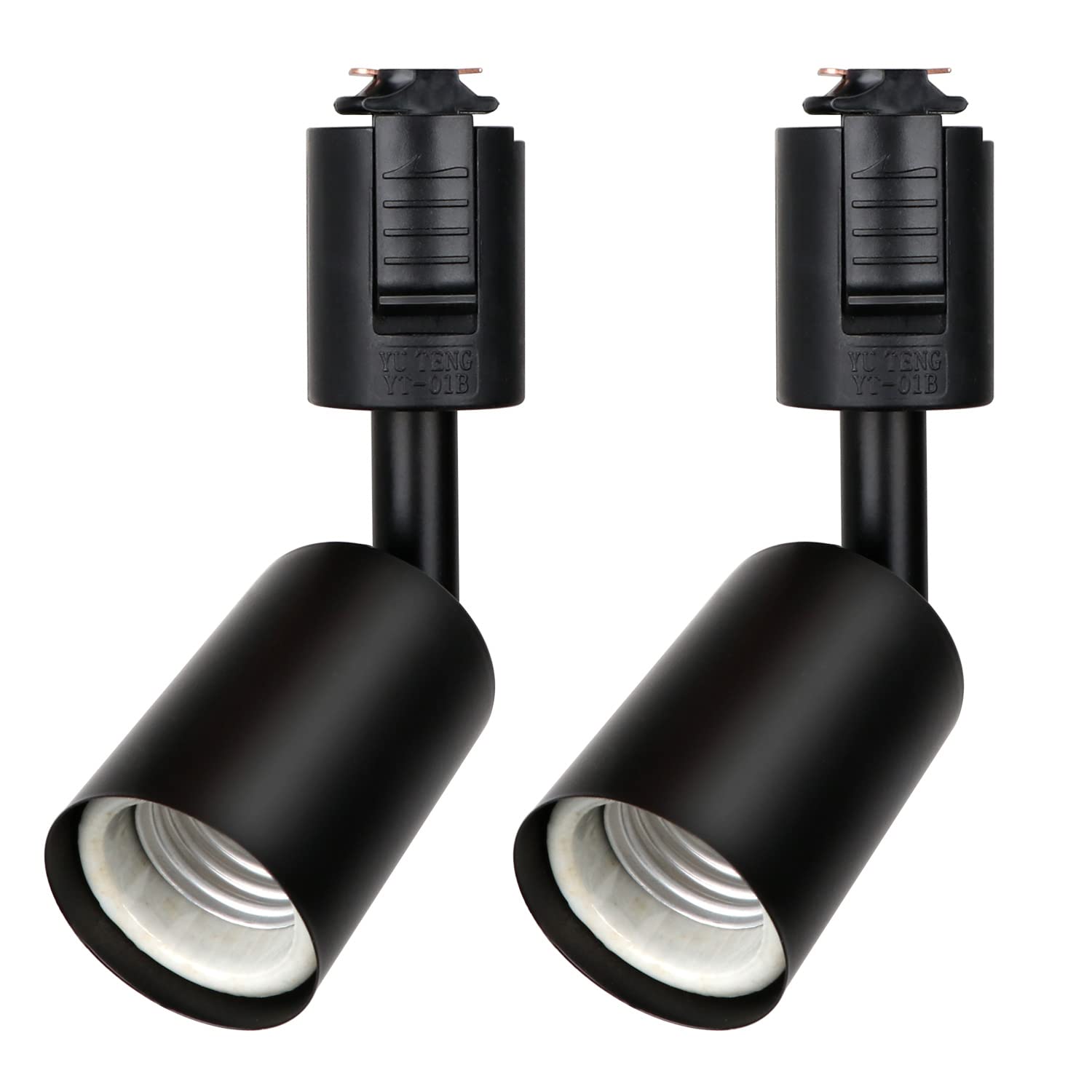Zevnico Duct Rail Spotlights, Set of 2, E26 Base, Adjustable Angle, LED Spotlights, Duct Rail Lights, Lighting Bar Spotlights, Black
Zevnico Duct Rail Spotlights, Set of 2, E26 Base, Adjustable Angle, LED Spotlights, Duct Rail Lights, Lighting Bar Spotlights, Black