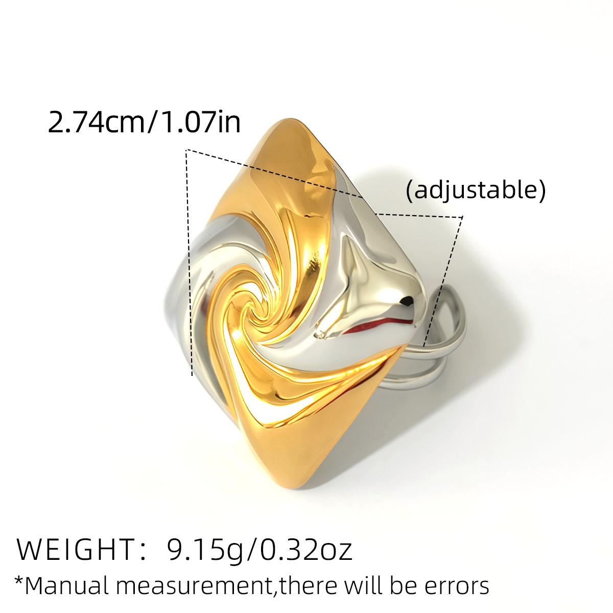 Stainless steel Geometry Rings For Women 18K Gold Plated Waterproof High Quality Zircon For Daily Wear Vacation Seaside Etc resizable
Stainless steel Geometry Rings For Women 18K Gold Plated Waterproof High Quality Zircon For Daily Wear Vacation Seaside Etc resizable