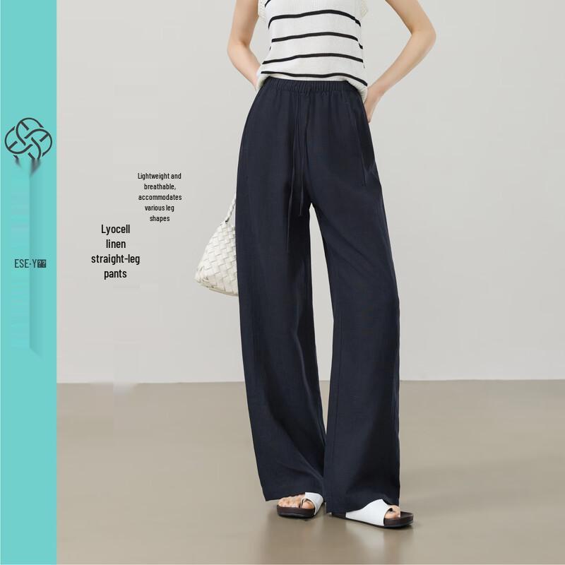 Women s Lyocell Linen Blend Relaxed Straight-Leg Pants 27
Women s Lyocell Linen Blend Relaxed Straight-Leg Pants 27