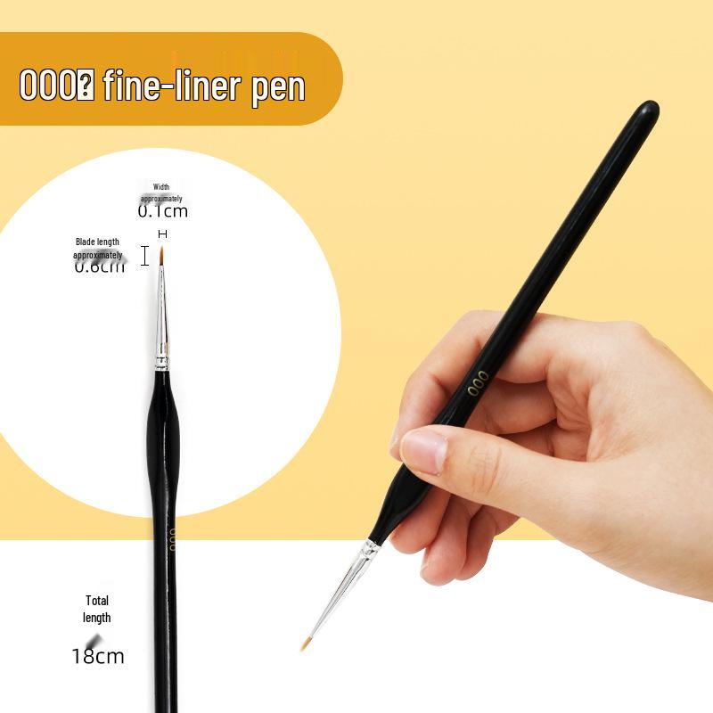 Ceramic Liner Brush with Nylon Bristles: Professional Painting Tool, No Splitting or Shedding, Fast Rebound, Smooth Strokes
Ceramic Liner Brush with Nylon Bristles: Professional Painting Tool, No Splitting or Shedding, Fast Rebound, Smooth Strokes