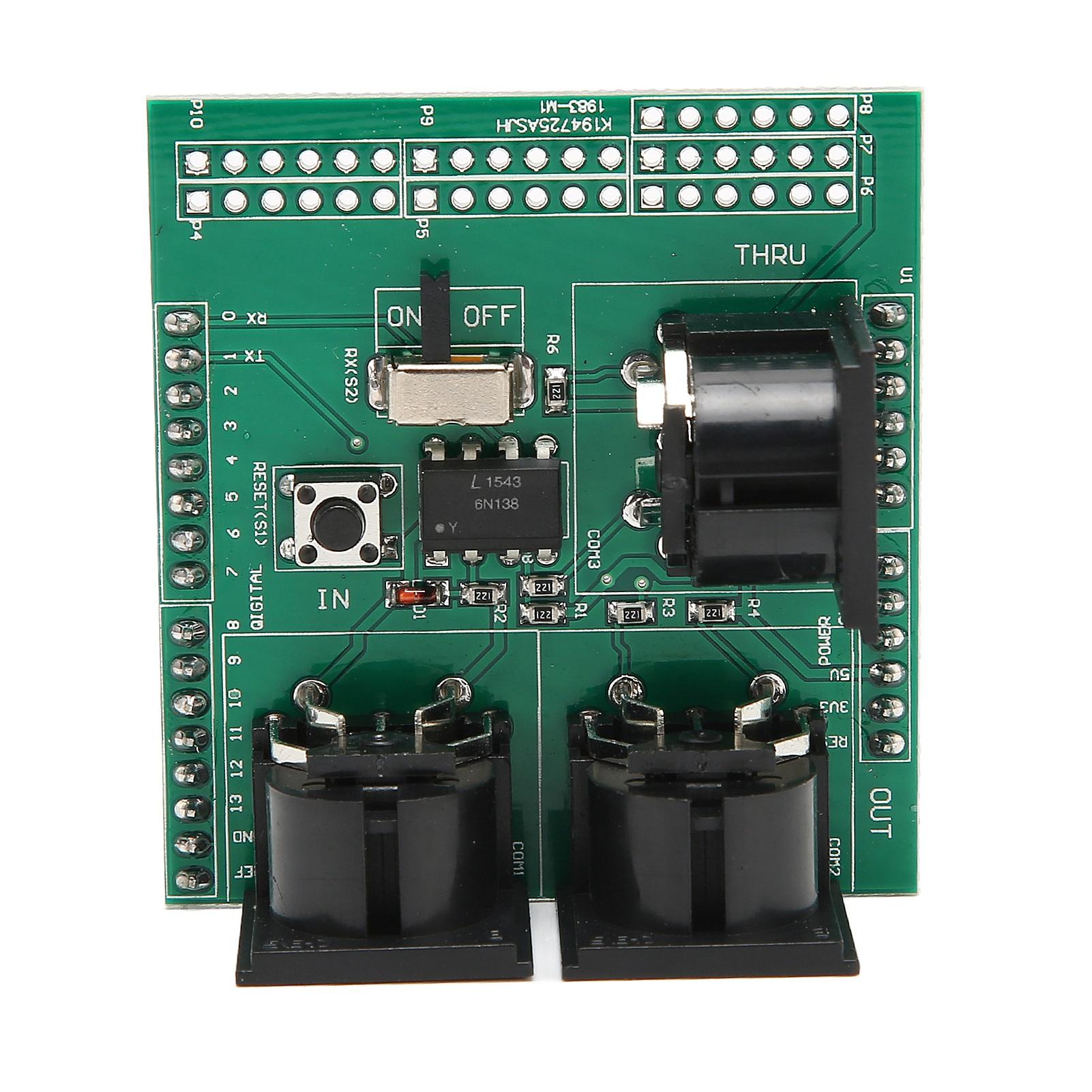 Плата адаптера MIDI Serial to MIDI Module 24Pin RUN PGM Switch MIDI Connectors for R3 AVI PIC 
Плата адаптера MIDI Serial to MIDI Module 24Pin RUN PGM Switch MIDI Connectors for R3 AVI PIC