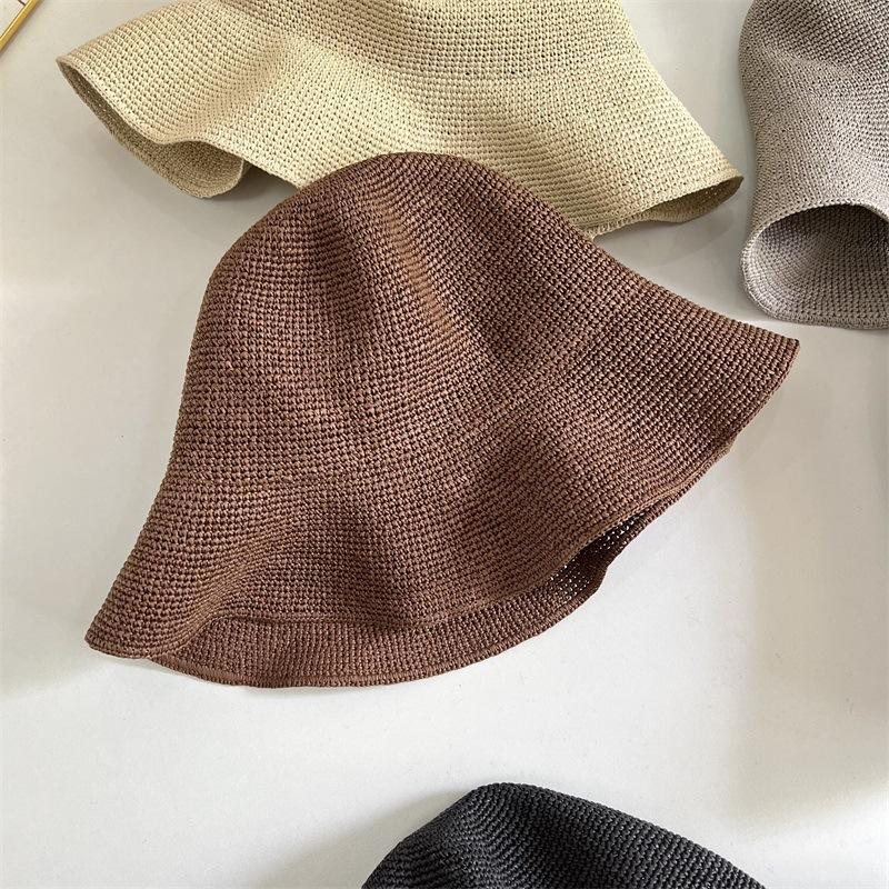 Foldable Hand-crocheted Paper Straw Bucket Hat for Women Summer Sunshade Breathable Straw Beach Hat M 56-58cm кавовий
Foldable Hand-crocheted Paper Straw Bucket Hat for Women Summer Sunshade Breathable Straw Beach Hat M 56-58cm кавовий