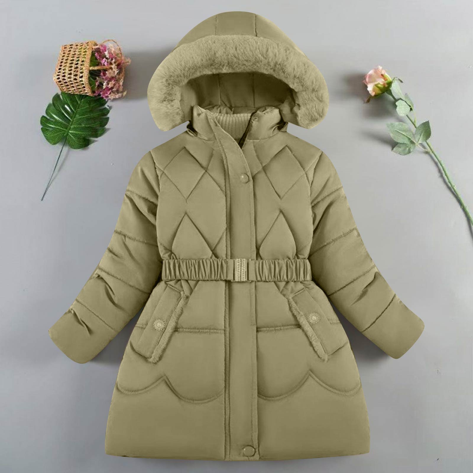 Kids Fashion Fleece-Lined Thickened Hooded Oversized Sweatshirt Warm Casual Jacket For Fall/Winter 140 хакі
Kids Fashion Fleece-Lined Thickened Hooded Oversized Sweatshirt Warm Casual Jacket For Fall/Winter 140 хакі