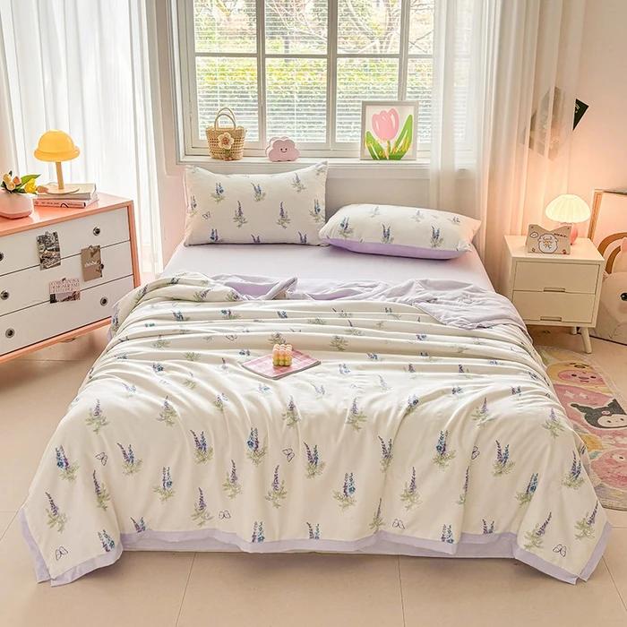 Knitted printed aerobic knitted double yarn soybean summer quilt core summer washable quilt 150x200cm 1pcs
Knitted printed aerobic knitted double yarn soybean summer quilt core summer washable quilt 150x200cm 1pcs