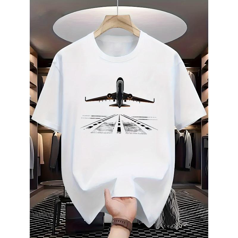 European sizes Summer New Fashion Street Casual Airplane Print Comfortable Soft Breathable Round Neck T-Shirt 4XL білий
European sizes Summer New Fashion Street Casual Airplane Print Comfortable Soft Breathable Round Neck T-Shirt 4XL білий