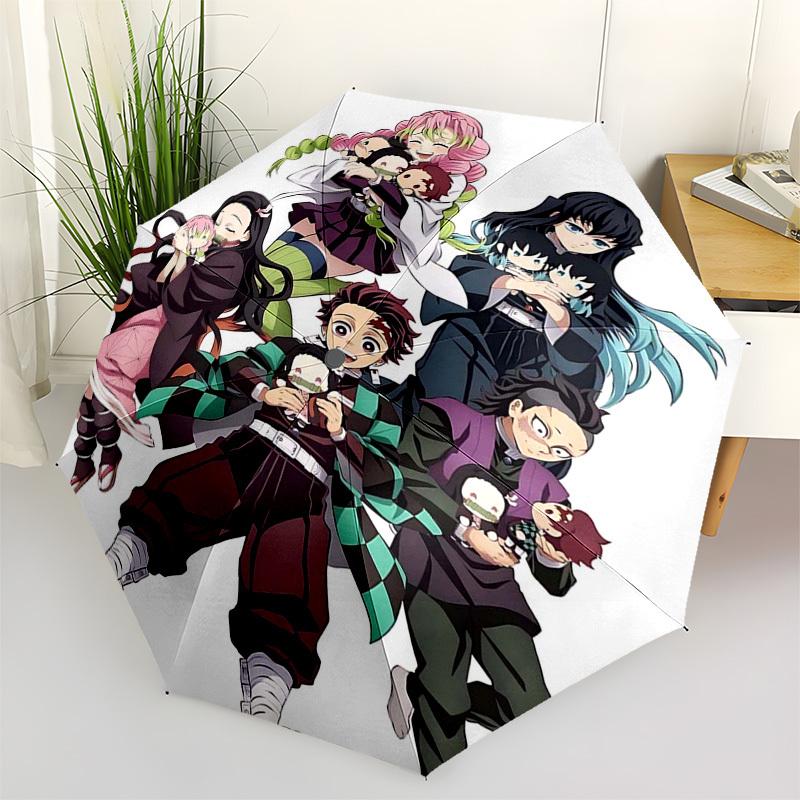 1pc Automatically Opening Umbrella with Tanjiro, Nezuko, Zenitsu, Kyojuro, Rengoku, Shinobu, Giyuu & Shinobu Characters, Portable 3-Fold Design, 8-Bon
1pc Automatically Opening Umbrella with Tanjiro, Nezuko, Zenitsu, Kyojuro, Rengoku, Shinobu, Giyuu & Shinobu Characters, Portable 3-Fold Design, 8-Bon