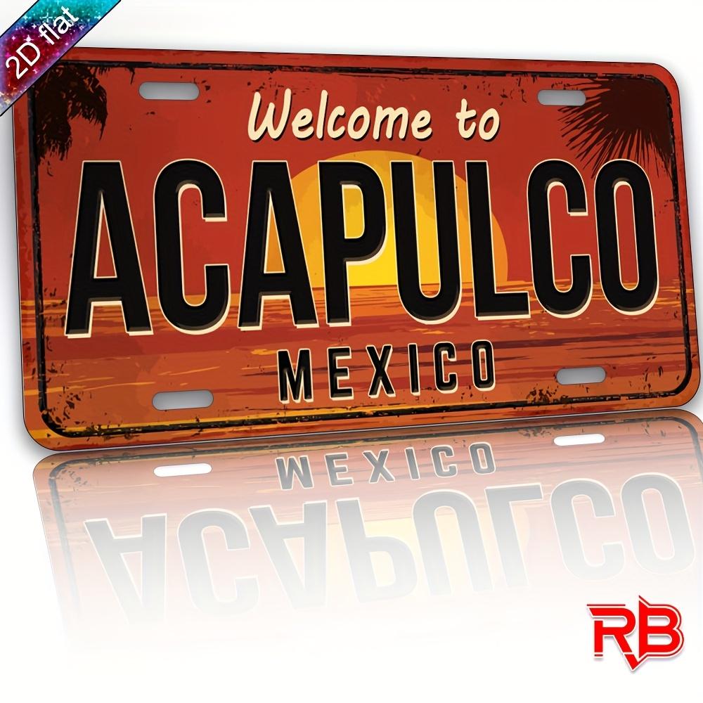 Welcome to Acapulco Mexico Vintage License Plate Style Aluminum Metal Sign Retro Sunset Beach Wall Art for Home Bar Man Cave Dec 15x30cm(5.9x7.8inch)
Welcome to Acapulco Mexico Vintage License Plate Style Aluminum Metal Sign Retro Sunset Beach Wall Art for Home Bar Man Cave Dec 15x30cm(5.9x7.8inch)
