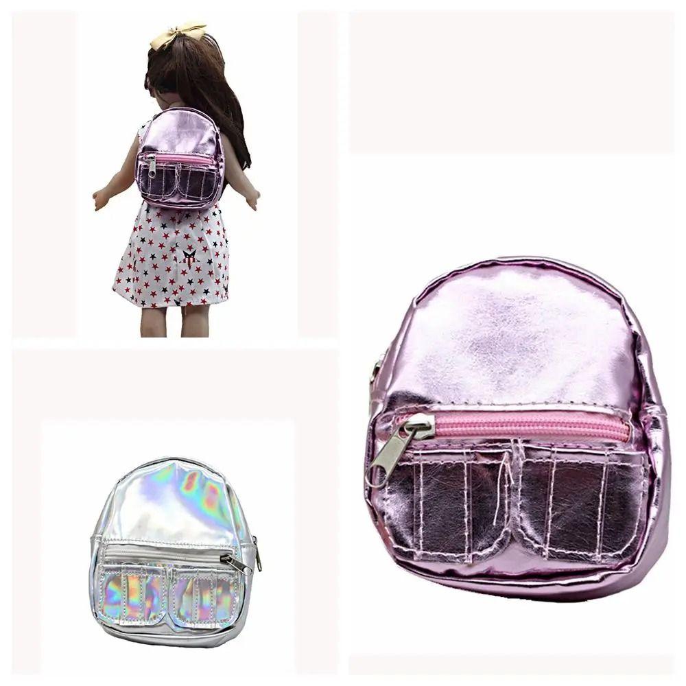 PU Glitter Doll Backpack Pink Silver Mini Knapsack 18inches Doll Backpack Dolls Accessories
PU Glitter Doll Backpack Pink Silver Mini Knapsack 18inches Doll Backpack Dolls Accessories