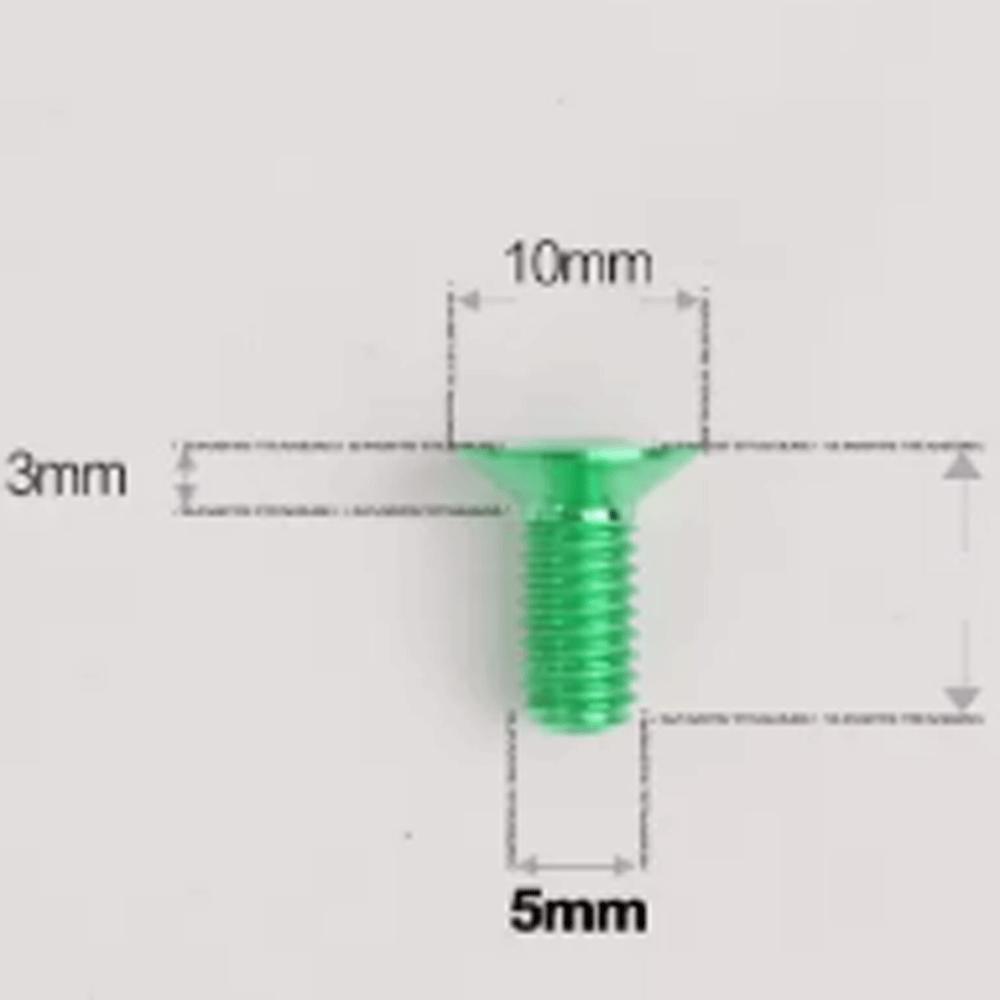 Mutliple Color M5 p0.8mm 8/10/12/14/16/18/20/25/30/35/40mm GR5 TC4 Titanium Alloy Countersunk Screw Bolt Flat T25 Torx Head M5x8mm зелений
Mutliple Color M5 p0.8mm 8/10/12/14/16/18/20/25/30/35/40mm GR5 TC4 Titanium Alloy Countersunk Screw Bolt Flat T25 Torx Head M5x8mm зелений