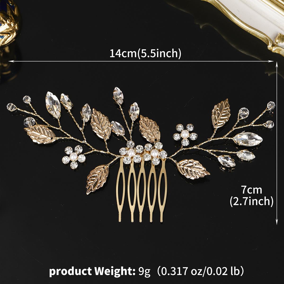Hanfu Bridal Hair Comb Leaf Rhinestone Five Tooth Insert For Wedding Updo Ancient Handmade Headpiece Jewelry
Hanfu Bridal Hair Comb Leaf Rhinestone Five Tooth Insert For Wedding Updo Ancient Handmade Headpiece Jewelry