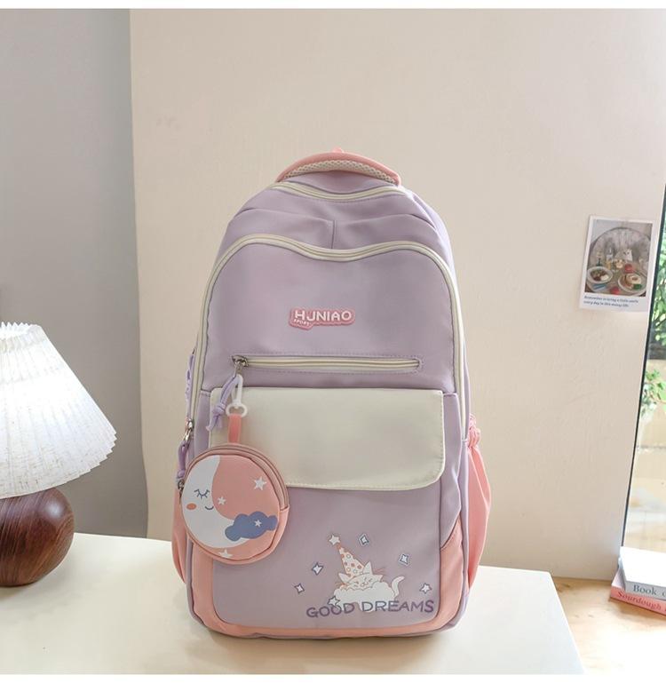 Backpack Female Student Versatile School Bag Large Capacity Backpack Junior High School Student University Contrast Color Back рожевий
Backpack Female Student Versatile School Bag Large Capacity Backpack Junior High School Student University Contrast Color Back рожевий