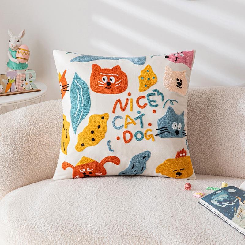 Чехол для подушки с вышивкой в виде мультфильма, милый кот, украшение для дивана-кровати, для дома, гостиной 450mm*450mm
Чехол для подушки с вышивкой в виде мультфильма, милый кот, украшение для дивана-кровати, для дома, гостиной 450mm*450mm