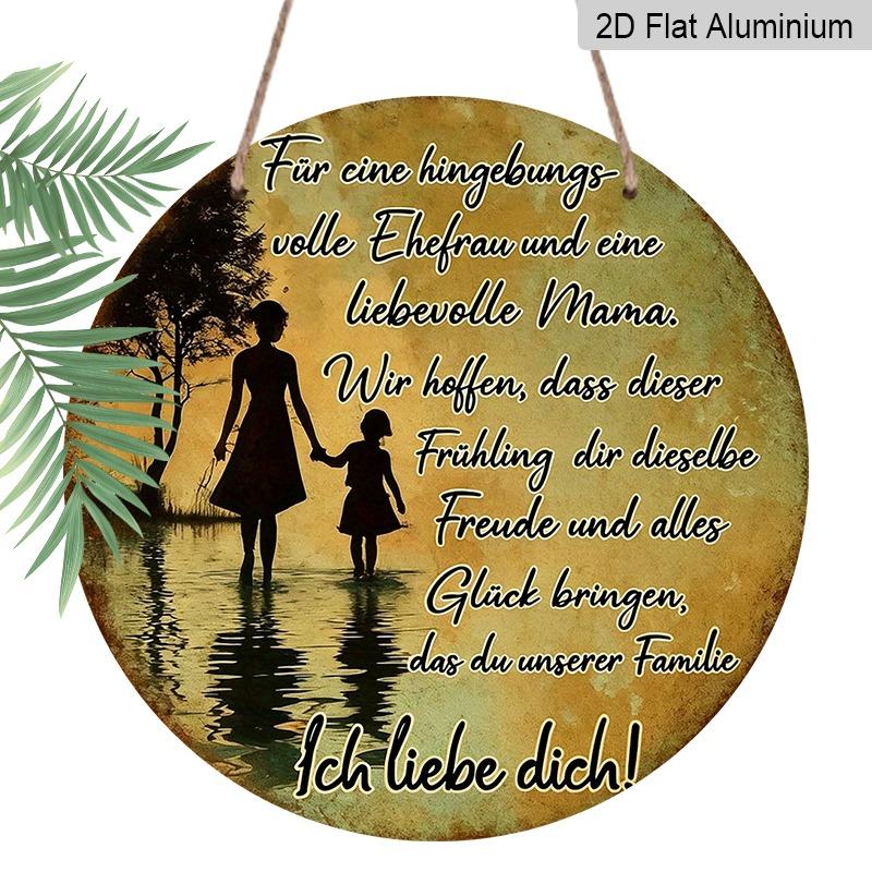 2D Flat Retro Aluminum Wall Decorations in Various Sizes, Featuring A Retro Mother and Child Silhouette Design. A Touching Gift for Your Wife and 20*20cm
2D Flat Retro Aluminum Wall Decorations in Various Sizes, Featuring A Retro Mother and Child Silhouette Design. A Touching Gift for Your Wife and 20*20cm
