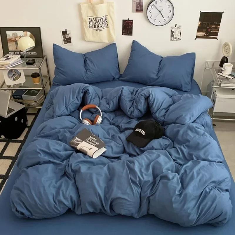 new class A washed cotton solid sheets student dormitory simple double-spell four-piece bedding set for comfortable sleep 1.2m sheet 3pcs
new class A washed cotton solid sheets student dormitory simple double-spell four-piece bedding set for comfortable sleep 1.2m sheet 3pcs