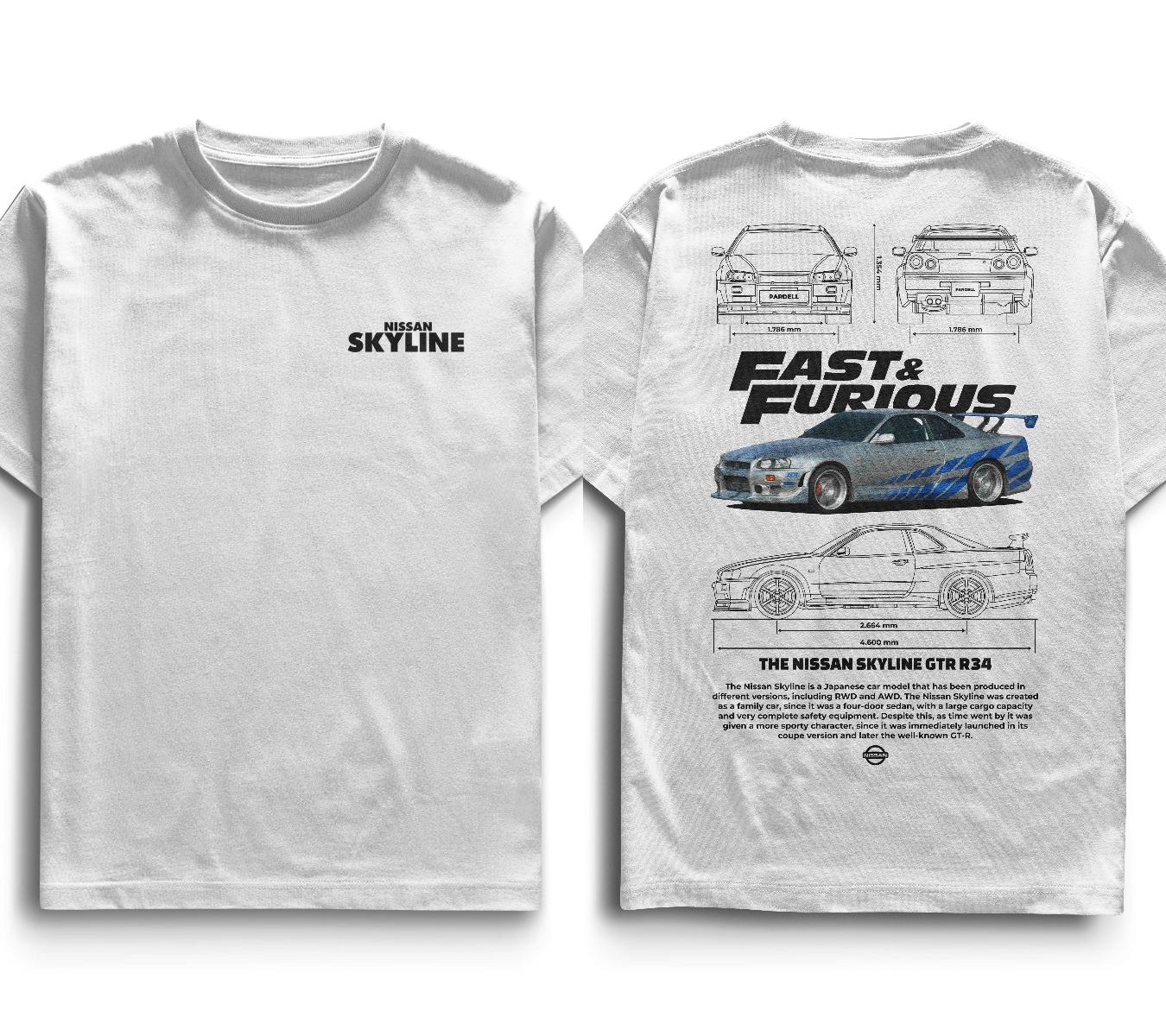 Skyline Fast and Furious Printed T-shirt Men Women Casual Cotton Oversized Y2k Harajuku Short Sleeve Female Male Clothing 4XL
Skyline Fast and Furious Printed T-shirt Men Women Casual Cotton Oversized Y2k Harajuku Short Sleeve Female Male Clothing 4XL