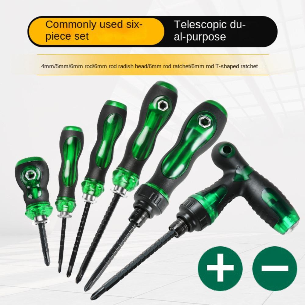 Slotted/Cross Screw Driver Steel Ratchet Screwdriver New Telescopic Screwdriver Home Size 2
Slotted/Cross Screw Driver Steel Ratchet Screwdriver New Telescopic Screwdriver Home Size 2