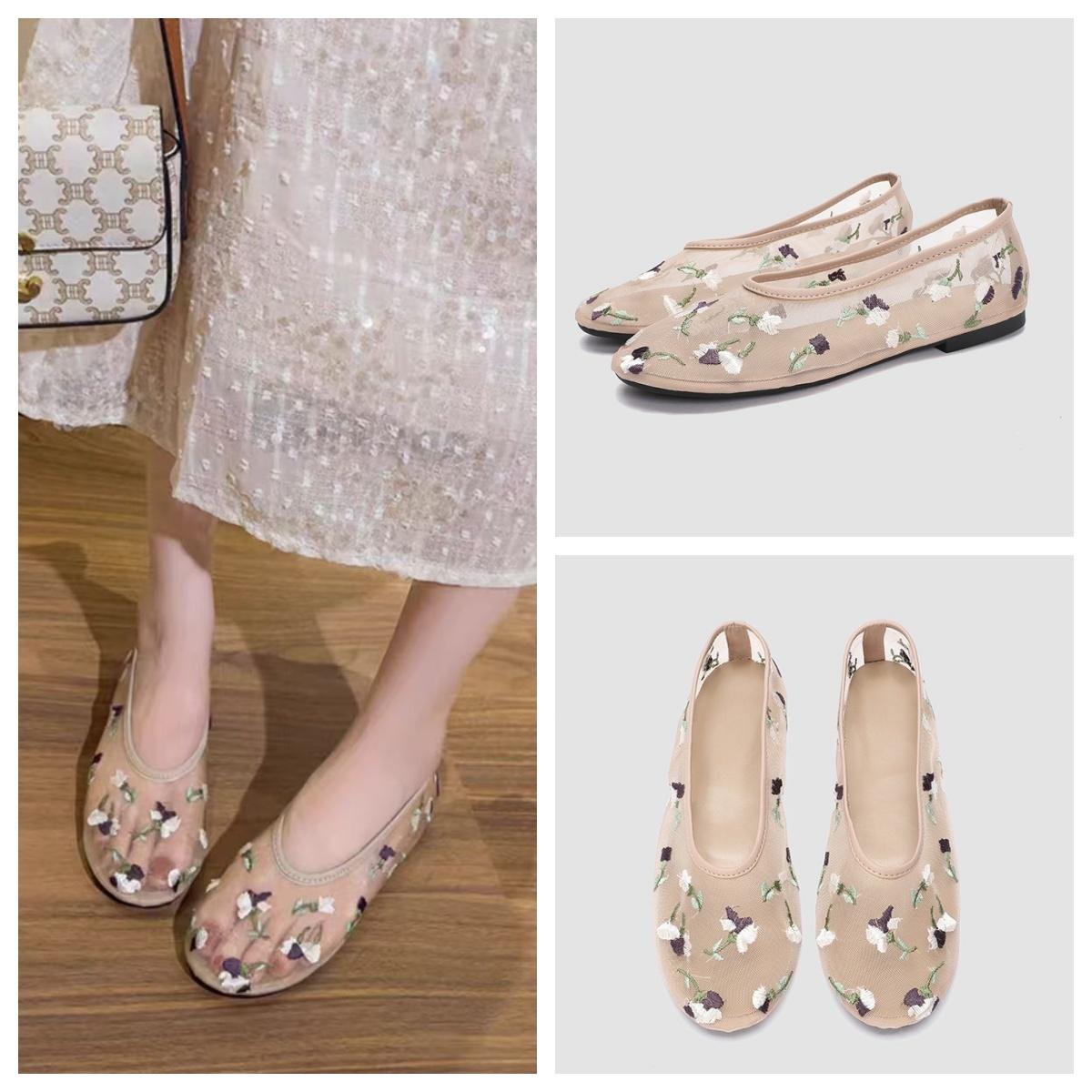 TRAF Woman Chic Embroidery Mesh Flat Boat Shoes Vintage Round Toe Shallow Mouth Single Shoes Autumn Female Fashion Elegant Shoes 36
TRAF Woman Chic Embroidery Mesh Flat Boat Shoes Vintage Round Toe Shallow Mouth Single Shoes Autumn Female Fashion Elegant Shoes 36